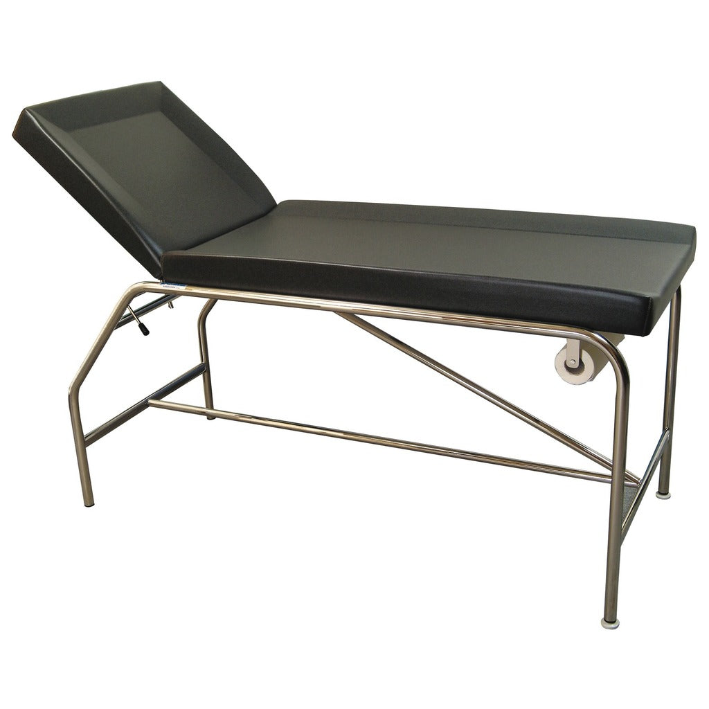 Divan fixe Cordoba - hauteur 82 cm avec sellerie plate 75 cm, bâti en inox et patins