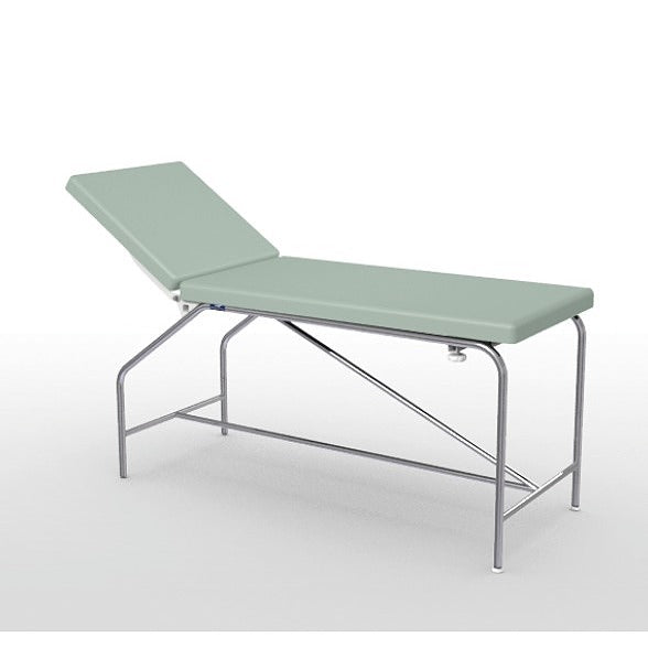 Divan Fixe Cordoba - hauteur 82 cm sellerie plate 65 cm, bâti en inox et patins