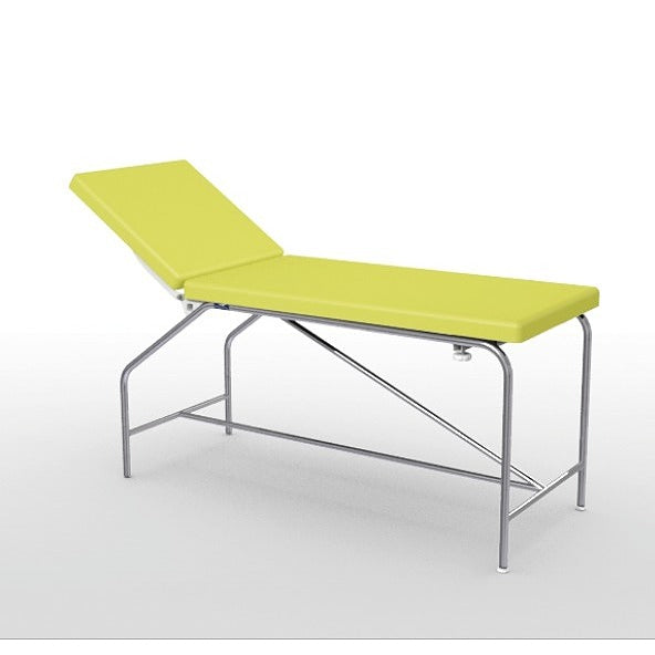 Divan Fixe Cordoba - hauteur 82 cm sellerie plate 65 cm, bâti en inox et patins