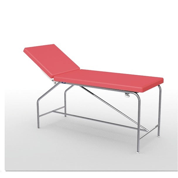 Divan Fixe Cordoba - hauteur 82 cm sellerie plate 65 cm, bâti en inox et patins