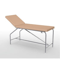 Divan Fixe Cordoba - hauteur 82 cm sellerie plate 65 cm, bâti en inox et patins