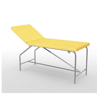 Divan fixe Cordoba - hauteur 82 cm avec sellerie plate 75 cm, bâti en inox et patins