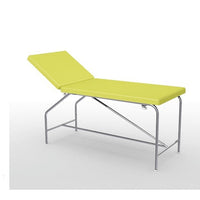 Divan fixe Cordoba - hauteur 82 cm avec sellerie plate 75 cm, bâti en inox et patins