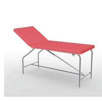 Divan fixe Cordoba - hauteur 82 cm avec sellerie plate 75 cm, bâti en inox et patins