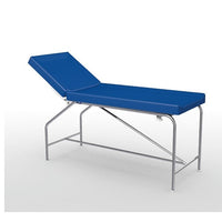 Divan fixe Cordoba - hauteur 82 cm avec sellerie à bourrelets 65 cm, bâti en inox et patins