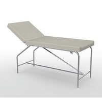 Divan fixe Cordoba - hauteur 82 cm avec sellerie à bourrelets 65 cm, bâti en inox et patins