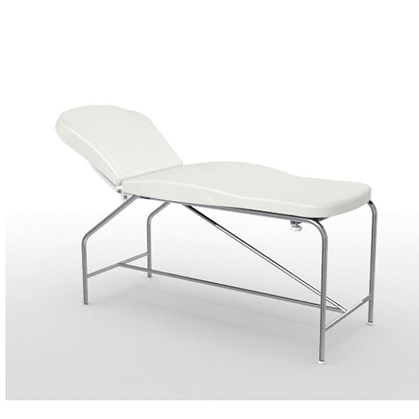 Divan fixe Cordoba - hauteur 82 cm avec sellerie anatomique 73 cm, bâti en inox et patins