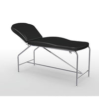 Divan fixe Cordoba - hauteur 82 cm avec sellerie anatomique 73 cm, bâti en inox et patins