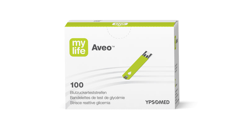 Bandelettes pour lecteur de glycémie Aveo™ MyLife - Boite de 100