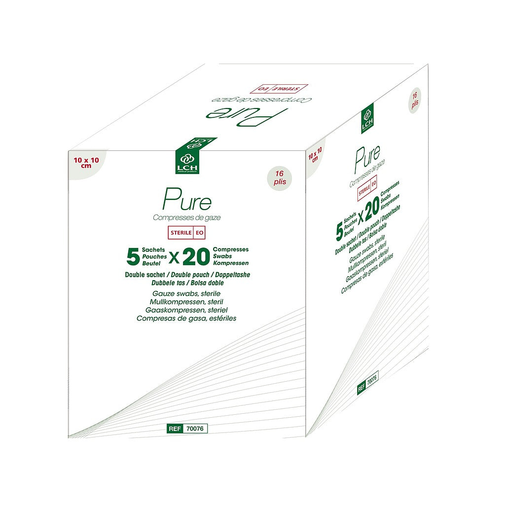 Compresses de gaze stériles LCH - Double emballage