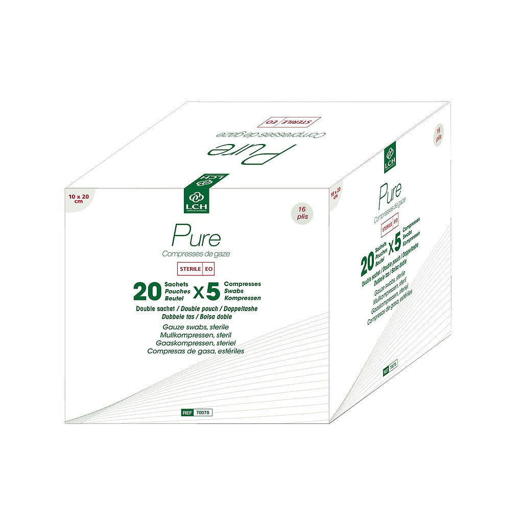 Compresses de gaze stériles LCH - Double emballage
