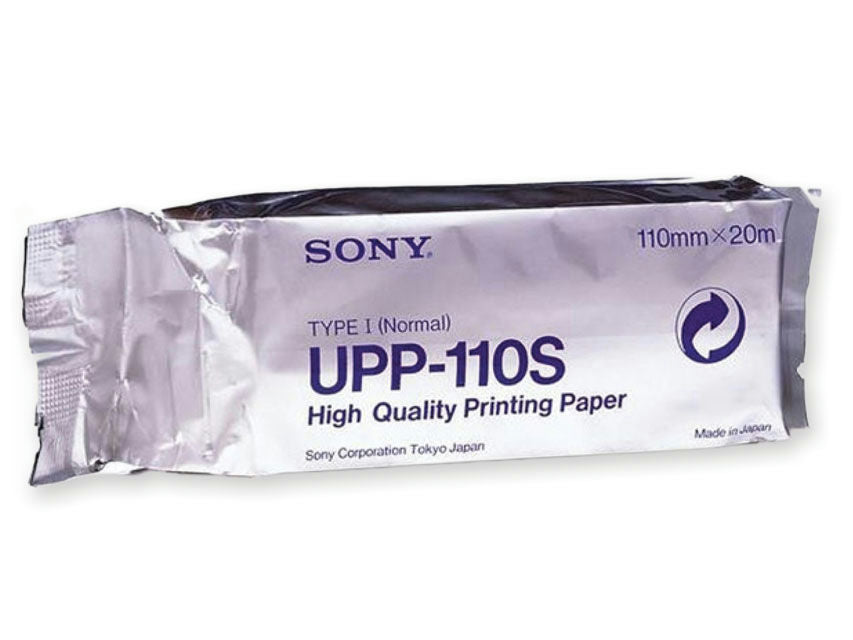 Papier thermique noir et blanc Sony UPP-110S 110mmx20m-Boîte de 10