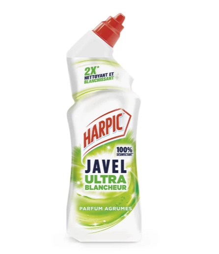 Gel WC Javel ultra blancheur parfum agrumes - Flacon de 750 ml