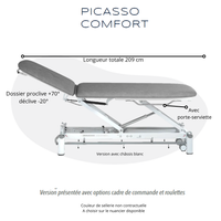 Table de massage électrique 2 plans Picasso Comfort
