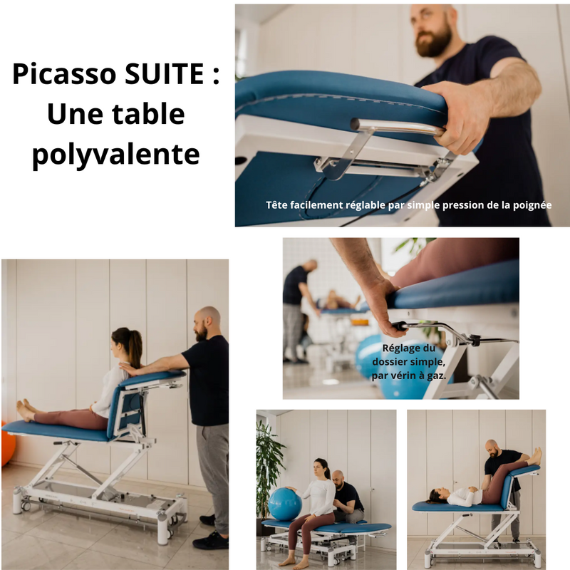 Table de massage Picasso Suite à 3 plans