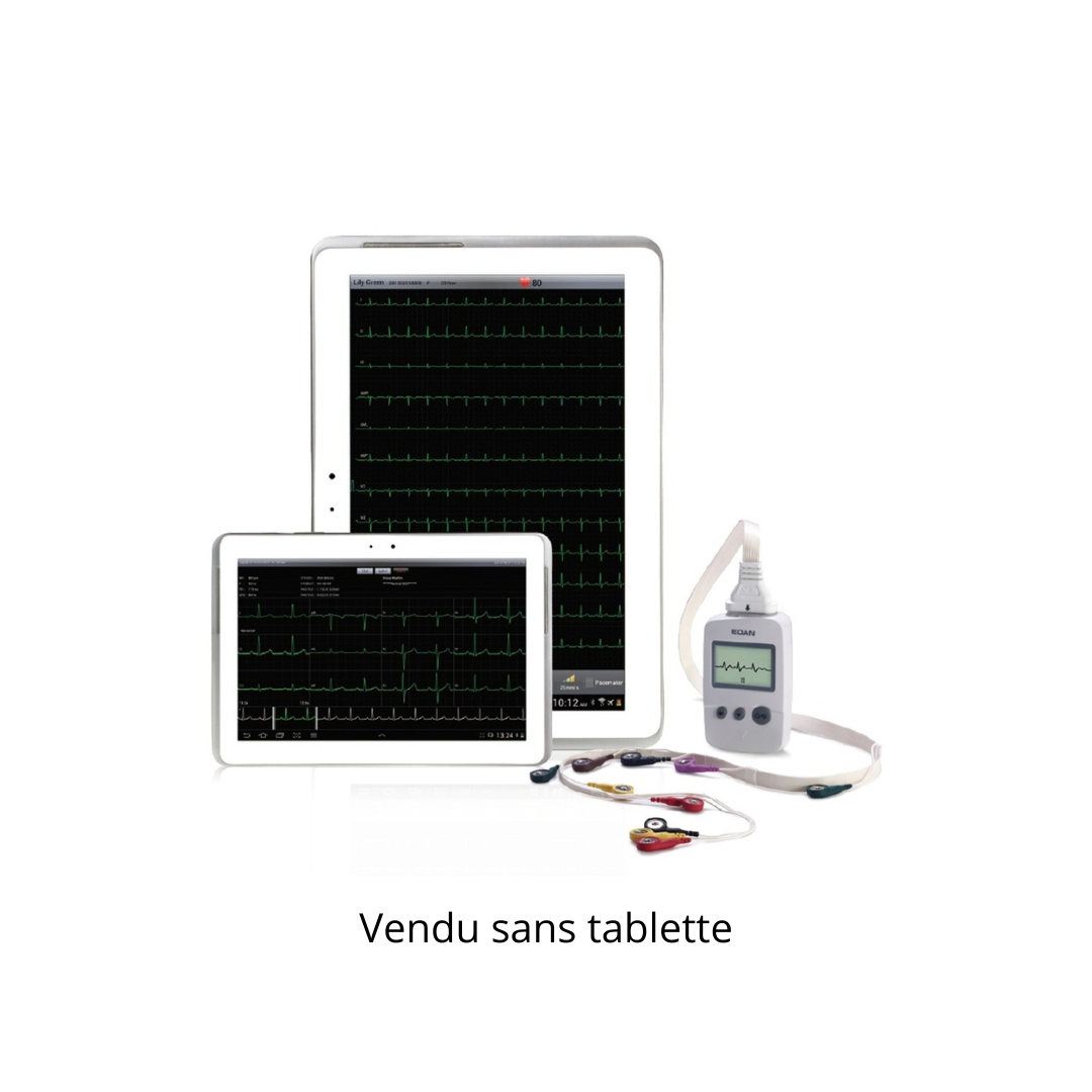 PadECG EDAN - 12 dérivations avec interprétation sans fil pour tablette Ipad