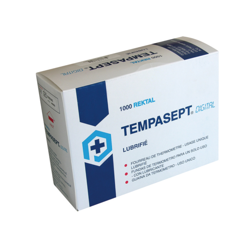 Couvre-Thermomètre lubrifié Tempasept – Boîte de 1000 unités