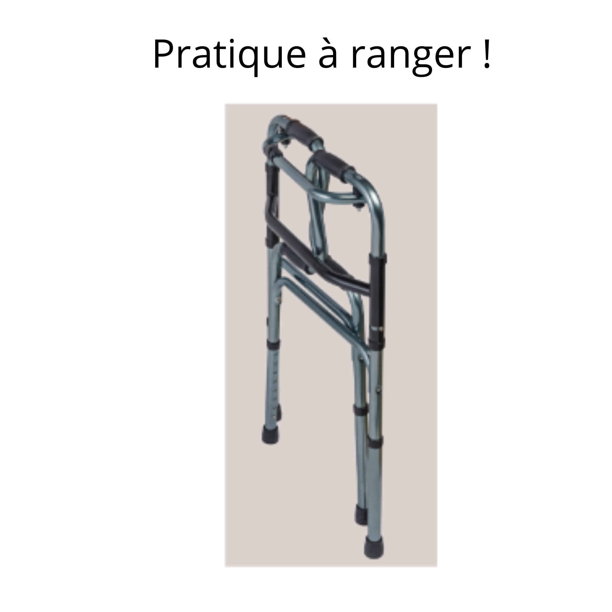 Déambulateur pliant 4 poignées