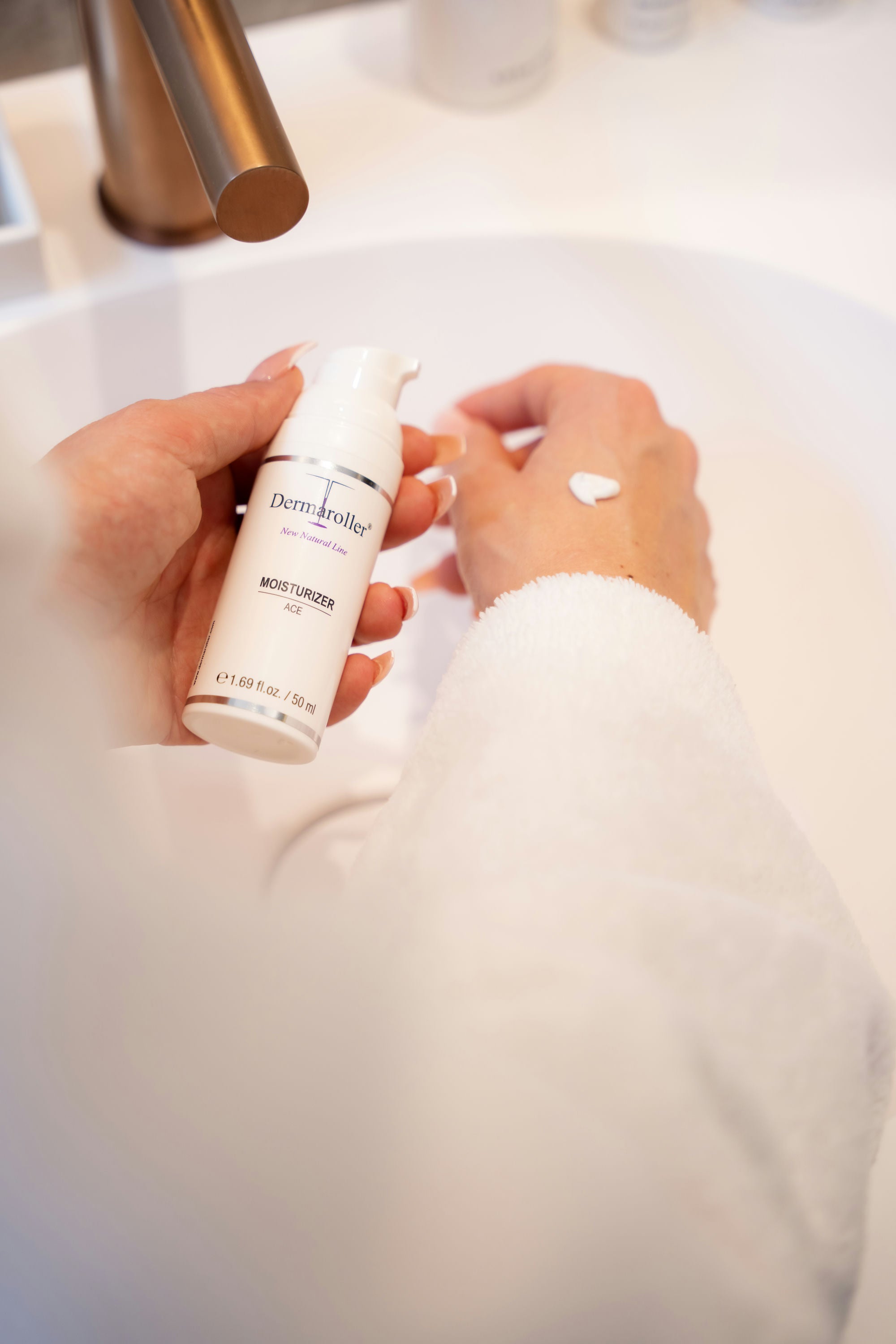 Crème hydratante Dermaroller aux vitamines A, C et E