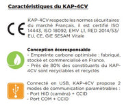 KAP-4CV dual-slot en contactloze PC/SC-kaartlezer voor de Carte Vitale