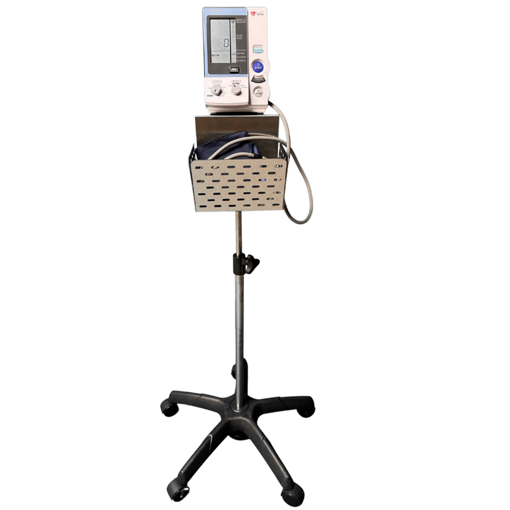 Pied à roulettes pour tensiomètres bras professionnels Omron