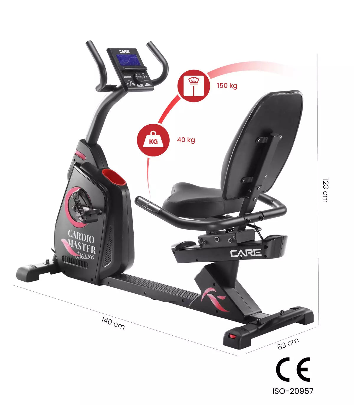 CE-695 CARE verbonden elliptische fiets