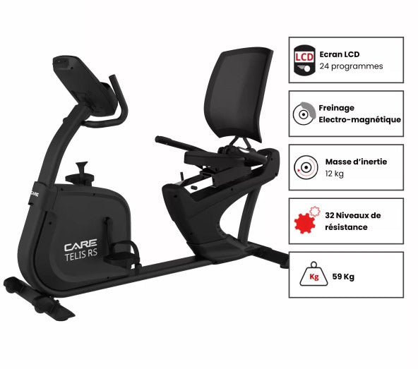 Vélo de Fitness Semi-Allongé Telis RS