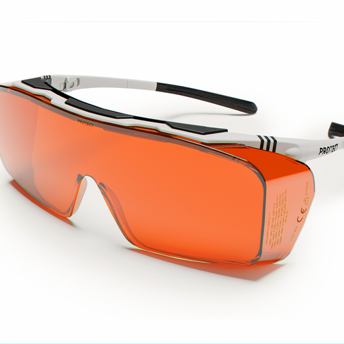 Lunette de protection laser praticien ONTOR K0278 Orange foncé pour détatouage
