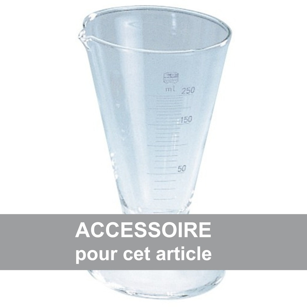 Verre à pied gradué 250 et 500 ml