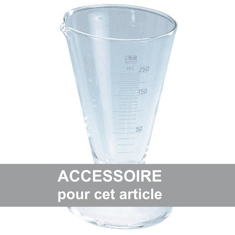 Verre à pied gradué 250 et 500 ml