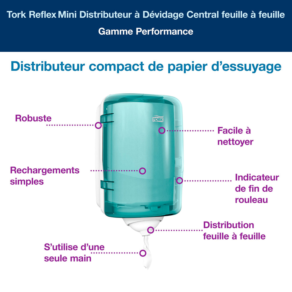 Distributeur bobines d'essuyage Reflex Mini M3 Tork