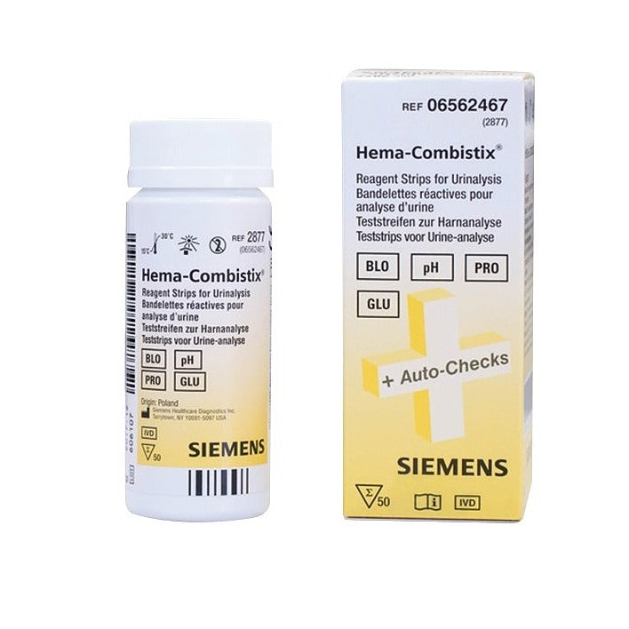 Bandelettes urinaires Hema Combistix SIEMENS - Boite de 50