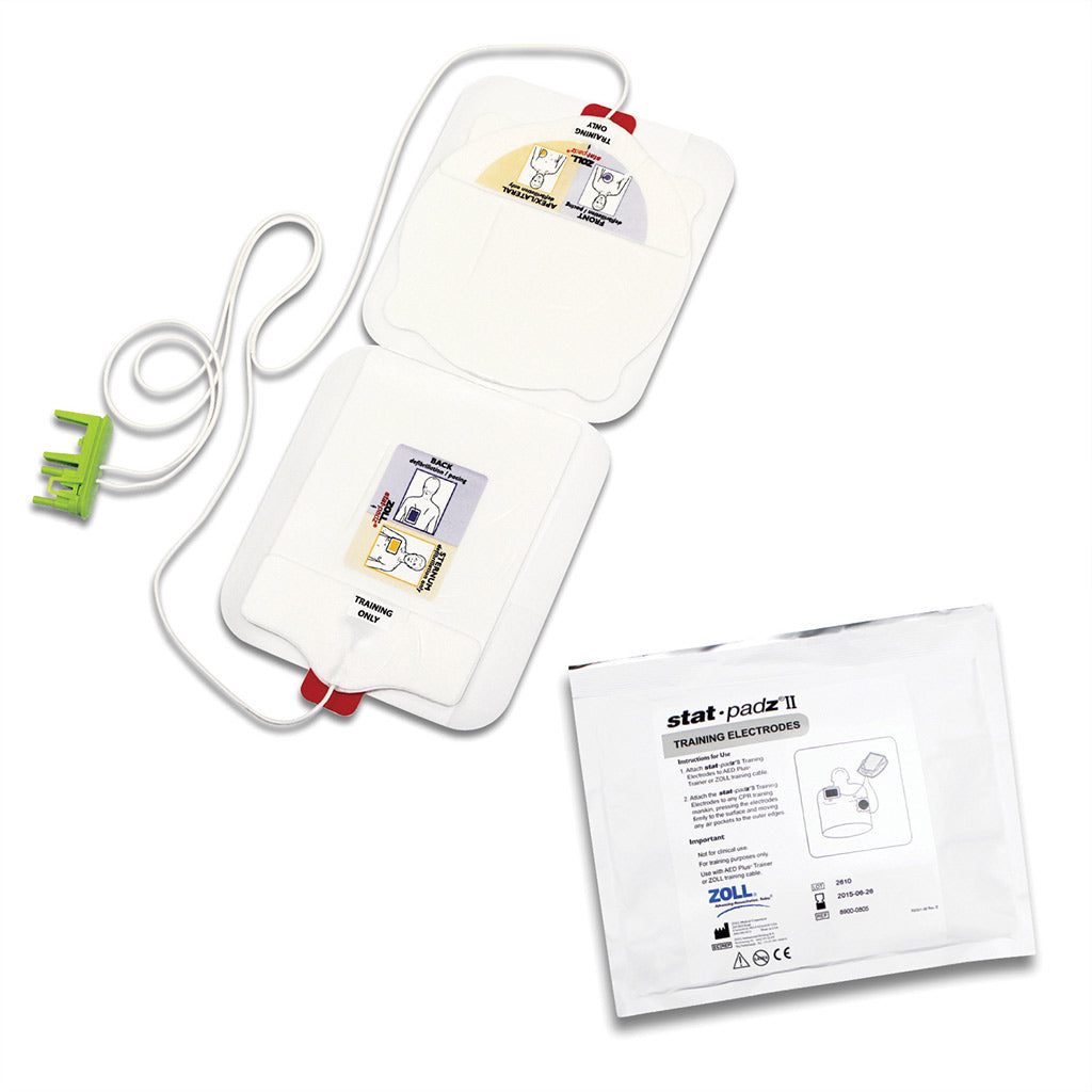 Electrodes Stat-padz® II Trainer adulte pour défibrillateur AED Zoll