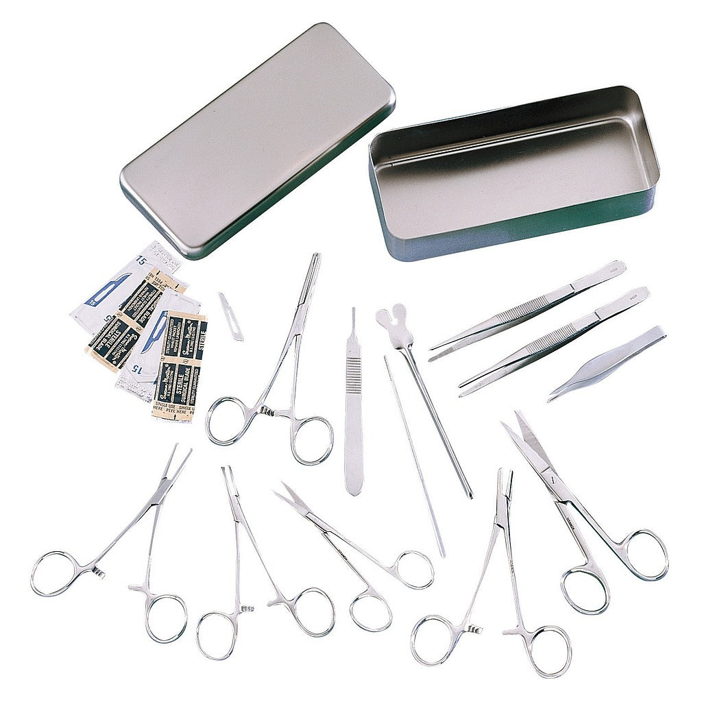 Boîte de petite chirurgie en inox -12 pièces