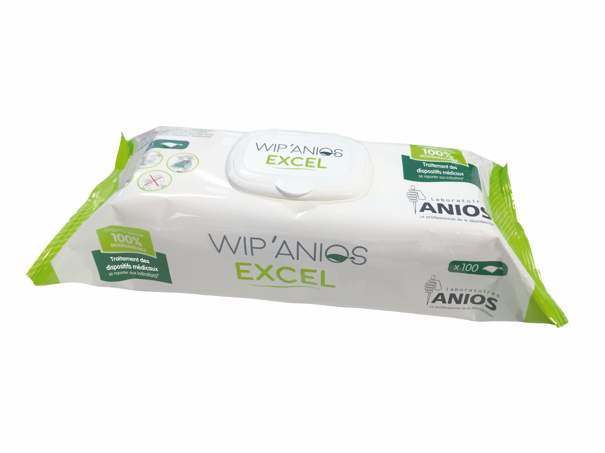 Lingettes WIP ANIOS Excel - Boîte de 100