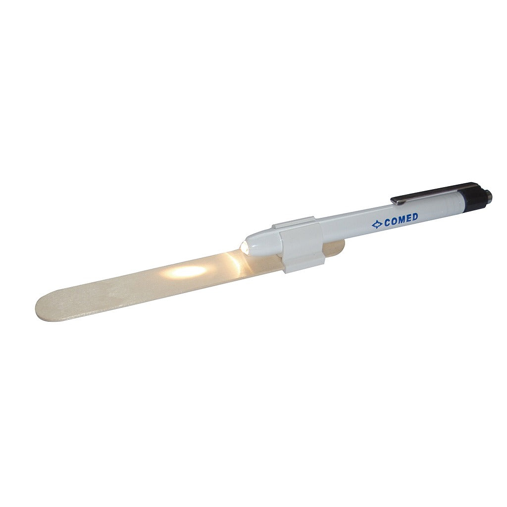 Lampe stylo PEN-WHITE avec porte abaisse langue