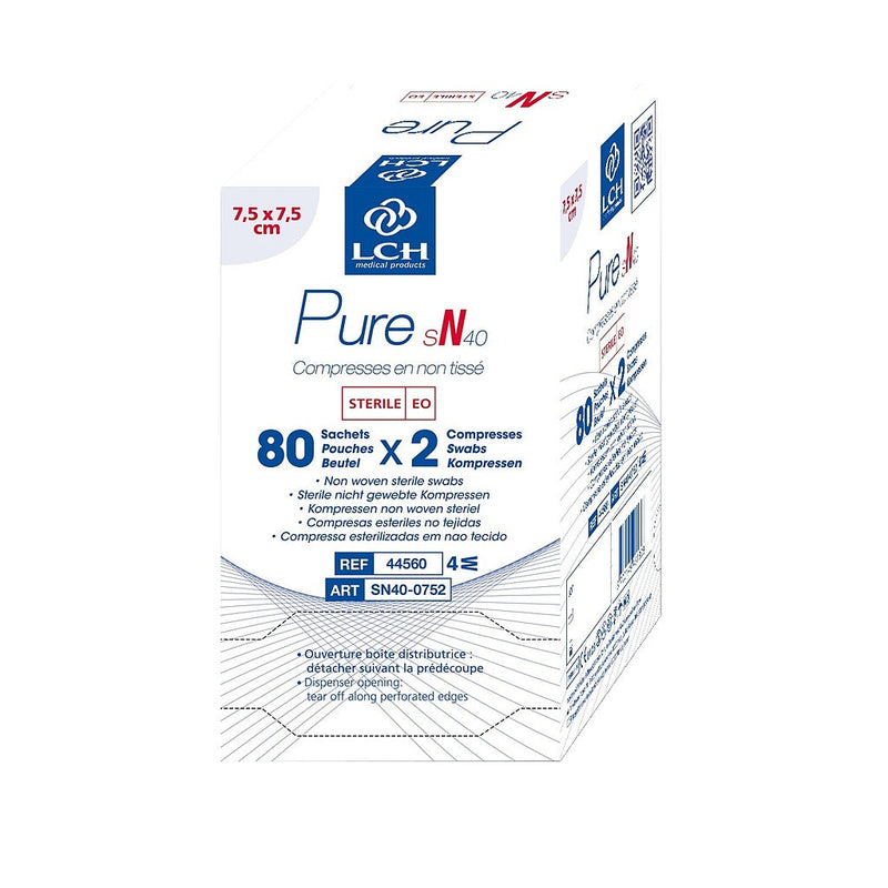 Compresses en non tissés stériles PURE sN40 - LCH