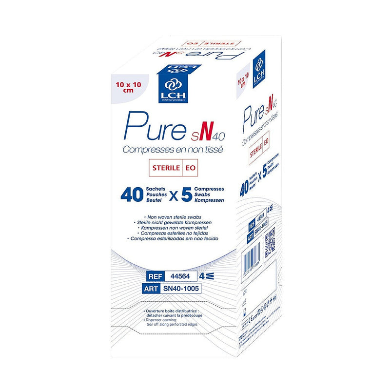 Compresses en non tissés stériles PURE sN40 - LCH