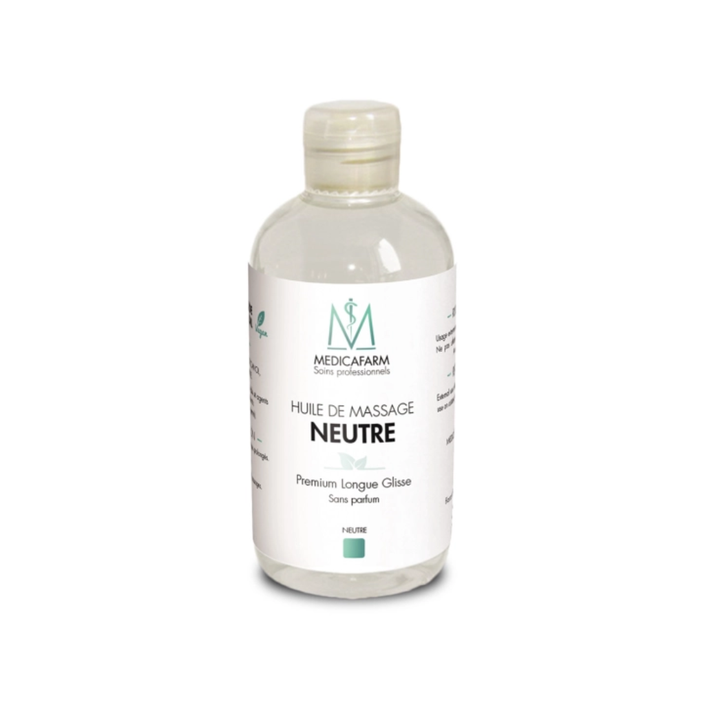 Huile de massage neutre Premium Longue Glisse 250 ml - MEDICAFARM