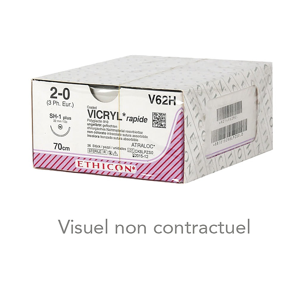 Fils de sutures Vicryl Rapide - Boite de 36