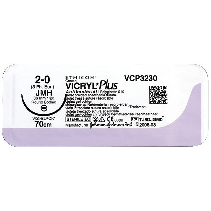 Fils de Suture Vicryl Plus Ethicon - Boîte de 36