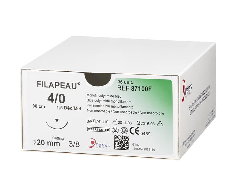 Fils de sutures Filapeau Bleu - Boîte de 36