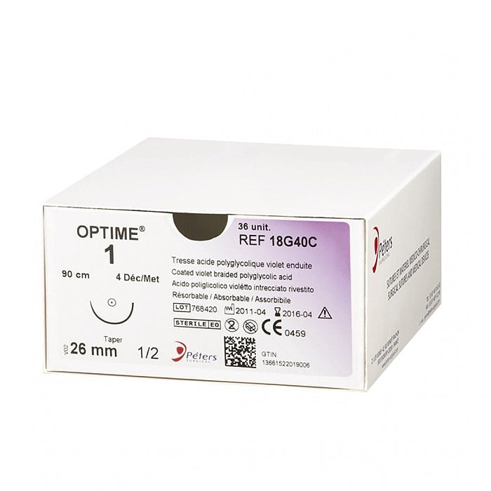 Fils de sutures Optime - Violet - Peters Surgical