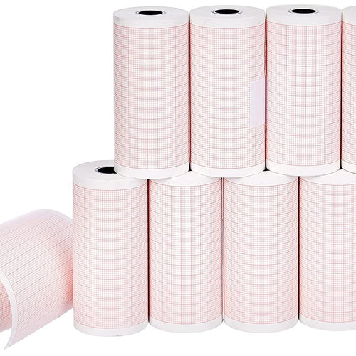 Papier ECG quadrillé 210 mm x 20 m - 5 rouleaux
