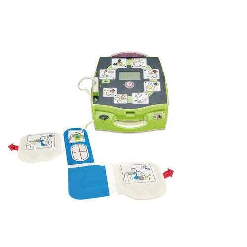 Défibrillateur automatique AED+ avec piles, électrode et sacoche