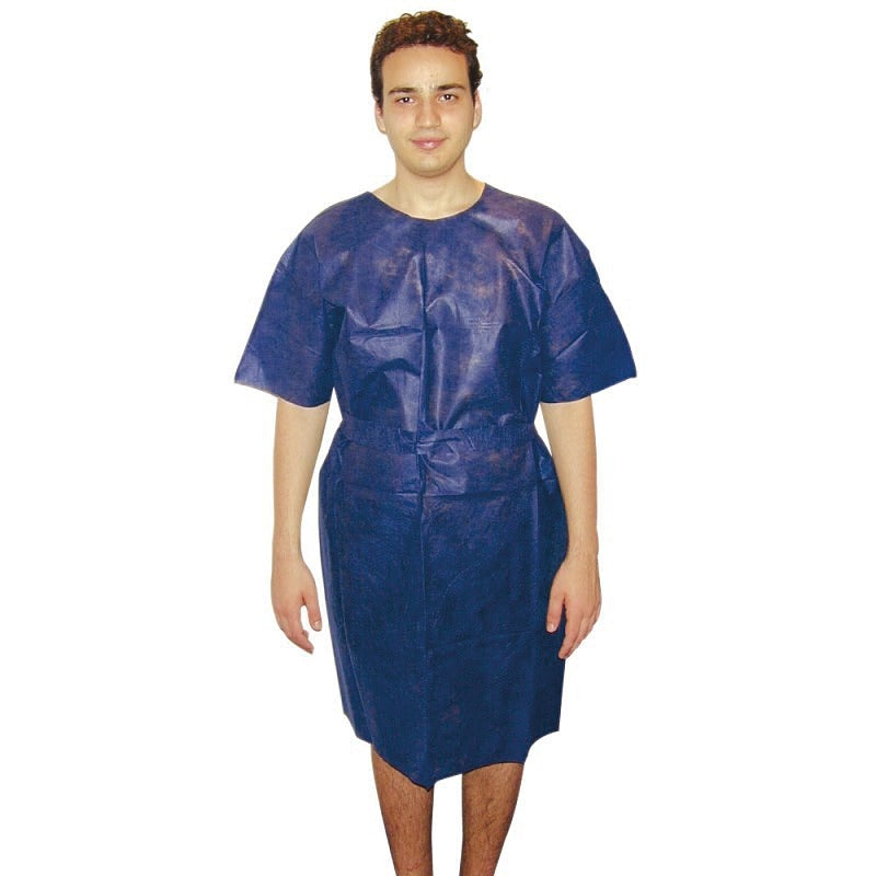 Chemise d’opéré à manches courtes non stériles XL - 10 sachets de 10 chemises