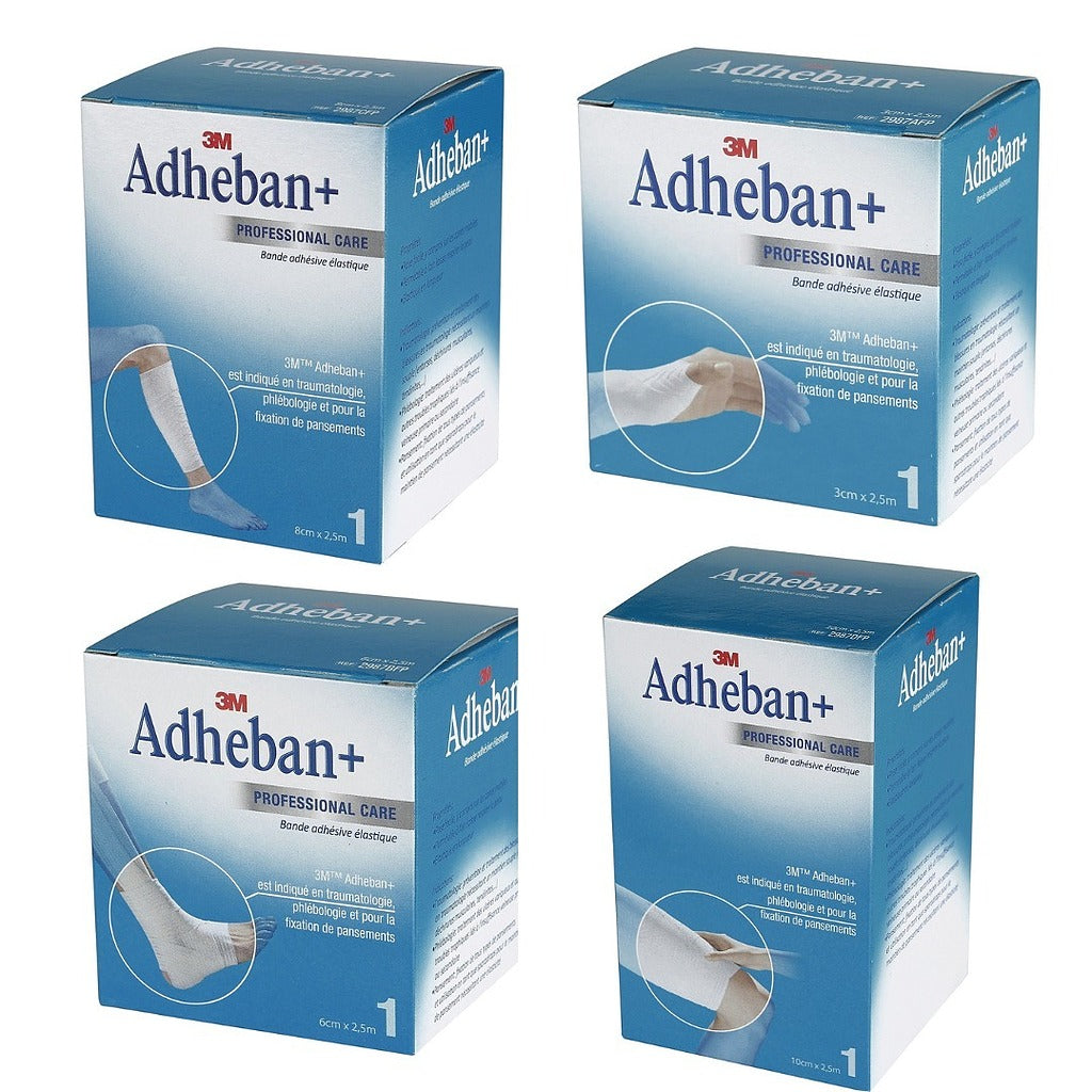 Bande élastique adhésive Adheban+ 3M - 2,5 m