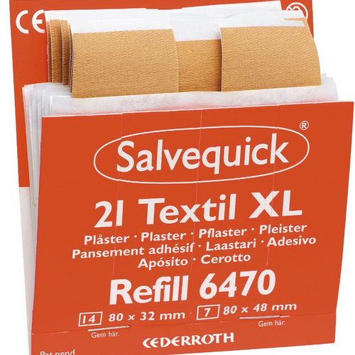 Recharges pansements plastiques Salvequick - 6 x 45 pansements