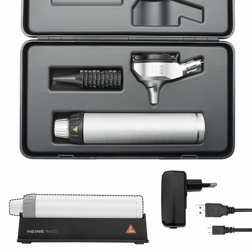 Trousse Otoscope HEINE Beta 400 à Fibre Optique LED avec chargeur NT4