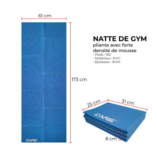 Natte de gym pliée - Care